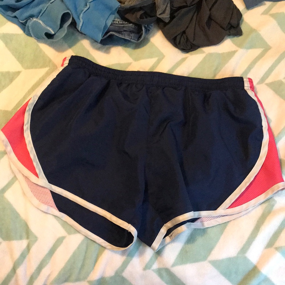 navy pink & white simply southern work out shorts!
